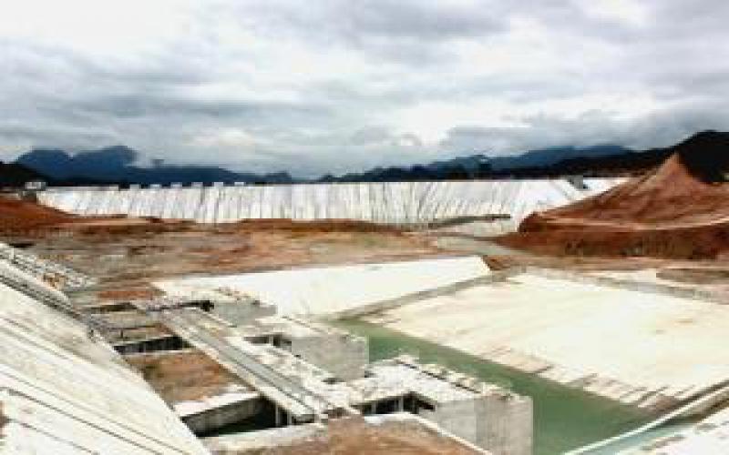 安徽績溪抽水蓄能電站下水庫下閘蓄水